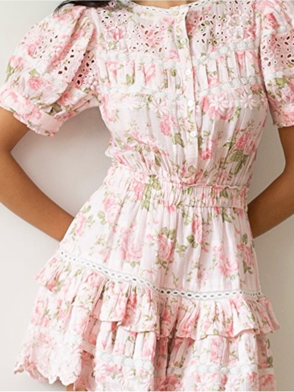 LoveShackFancy's mini Augustine Dress, NWT Size M - Picture 11 of 14